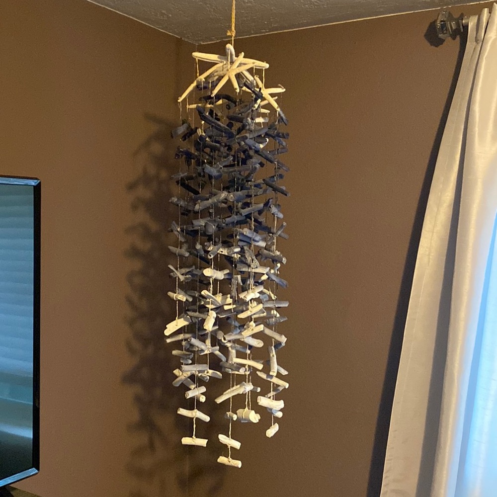 Ombré Driftwood Mobile, Blue